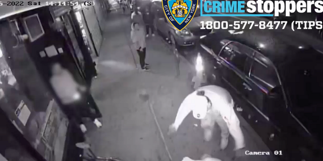 The group was initially denied entry into El Pasillo when the man attempted to intervene, but was allegedly assaulted and stabbed on April 17 at 3:45 a.m. according to the New York Police Department Crime Stoppers.