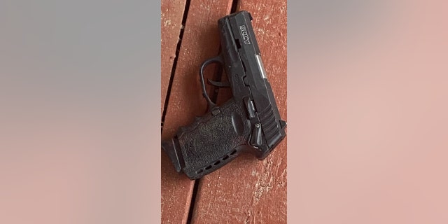 A firearm was recovered at the scene of a shooting in Washington, D.C., Saturday, April 23, 2022.