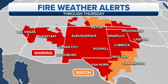 U.S. fire weather alerts