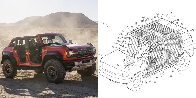 Ford has filed a patent for a system for installing screen doors on an SUV.