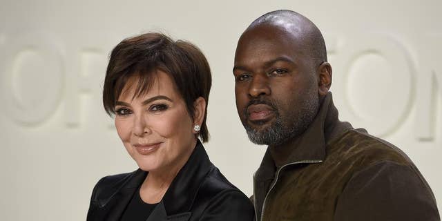 Kris Jenner, left, and Corey Gamble appear at the Tom Ford show during NYFW Fall/Winter 2020 Feb. 7, 2020, in Los Angeles