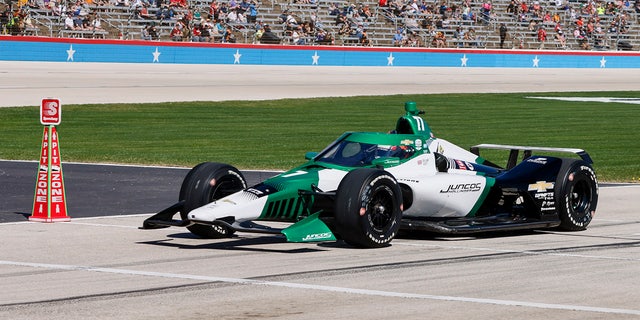 Ian Callum drives for the Juncos Hollinger team.