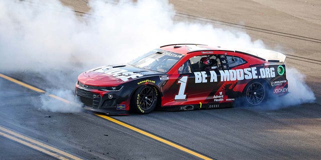 Chastain drives the No 1. Chevrolet for Trackhouse Racing.