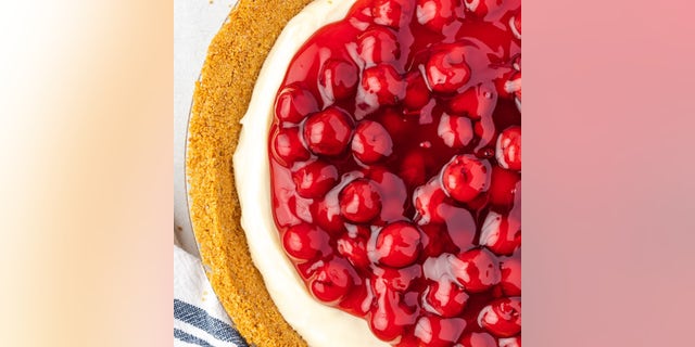 This no-bake cherry cheesecake pie recipe by Erin Gierhart has a prep time of just five minutes.