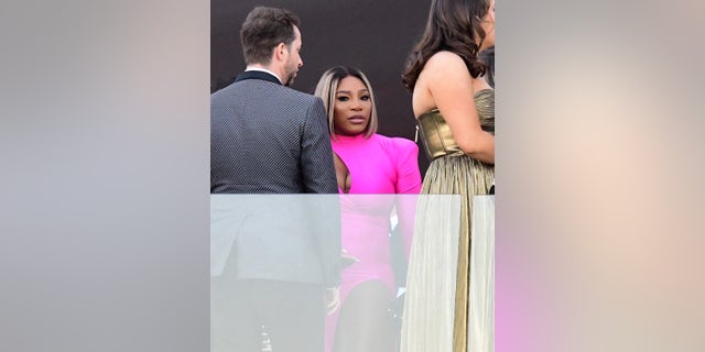 Serena Williams was one of the attendees at the Beckham and Peltz wedding over the weekend.