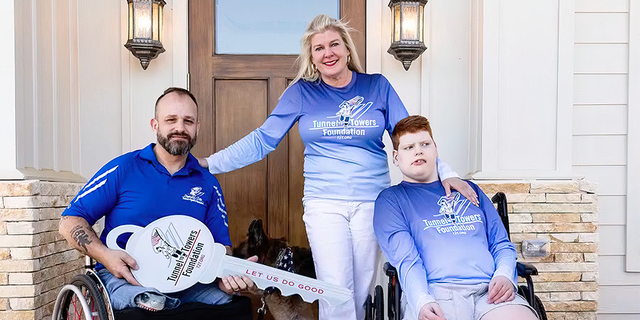 The Wheeler family of Texas appeared on "Fox and Friends" on Tuesday to share their gratitude for the new home smart they've just received from Tunnel to Towers. "It's very humbling to be able to wheel right in," said Jason Wheeler (at left).