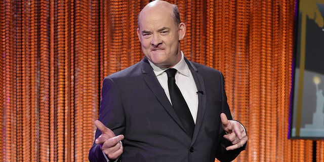 David Koechner was stopped by Ohio State Highway Patrol officers in June. He is pictured here onstage at the 2022 Writers Guild Awards virtual ceremony hosted by the Writers Guilds of America, East and West in March.