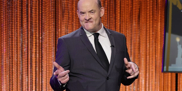 David Koechner was stopped by Ohio State Highway Patrol officers in June. He is pictured here onstage at the 2022 Writers Guild Awards virtual ceremony hosted by the Writers Guilds of America, East and West in March.