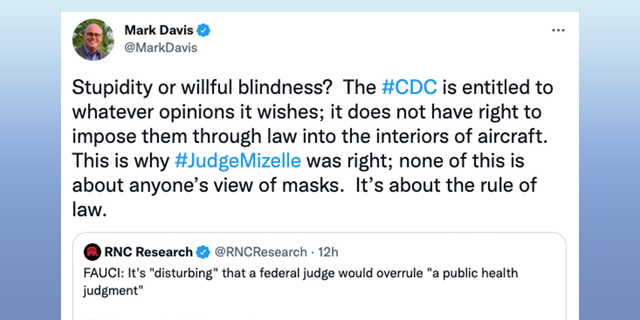Fauci crushed for saying it was 'disturbing' that a US court could strike down the CDC