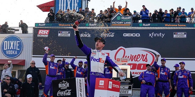 La victoria de Hamlin en Richmond Raceway llegó en su estado natal.