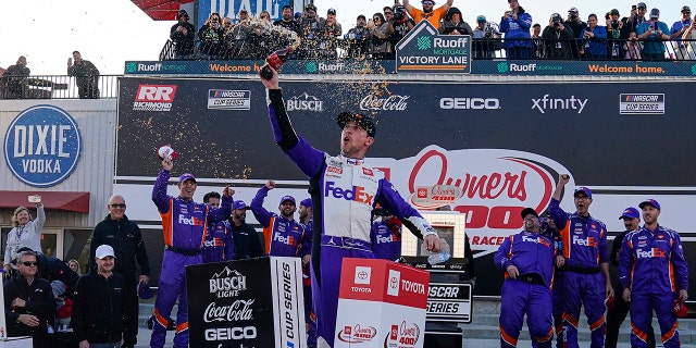 La victoria de Hamlin en Richmond Raceway llegó en su estado natal.