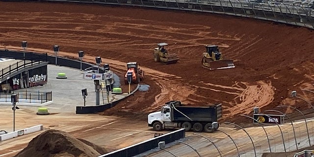 2,300 truckloads of clay need to be hauled into the Bristol Motor Speedway to convert the surface from concrete to dirt.