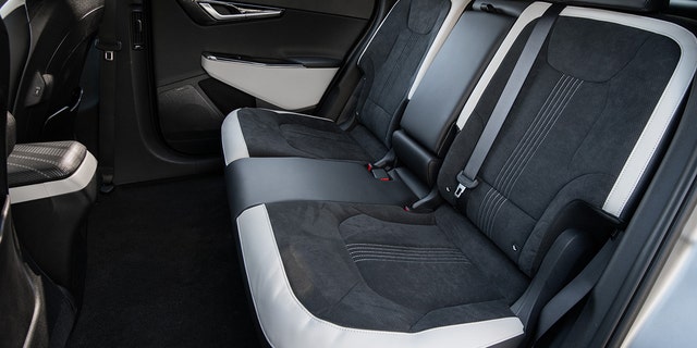 The EV6's long wheelbase provides a large amount of rear legroom.