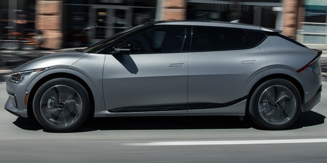 The EV6 features a hatchback body design.