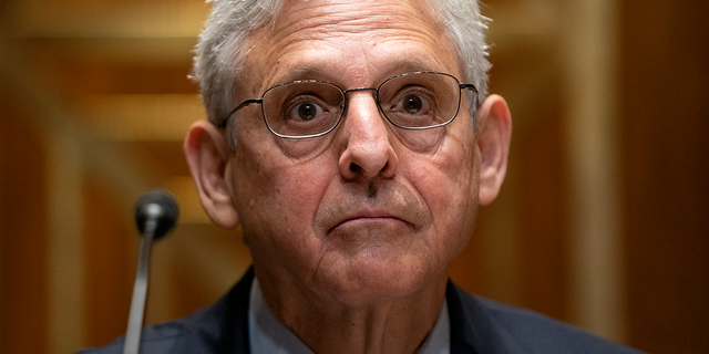 Attorney General Merrick Garland testifies during a Senate Appropriations Subcommittee on Commerce, Justice, Science, and Related Agencies hearing 