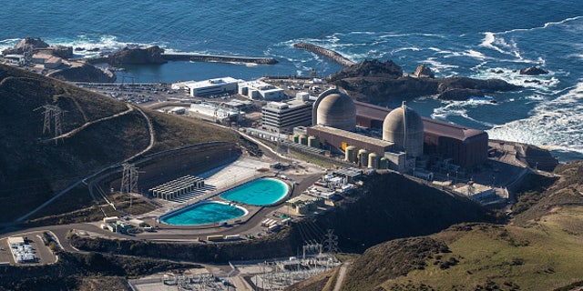 DIABLO CANYON, CA - DECEMBER 1: Aerial view of the Diablo Canyon, the only operational nuclear plant left in California, due to be shutdown in 2024 despite safely producing nearly 15% of the state's green electrical energy power, is viewed in these aerial photos taken on December 1, 2021, near Avila Beach, California