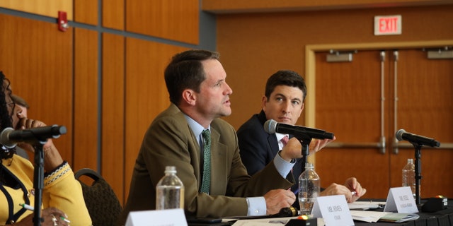House Committee on Economic Disparity & Fairness in Growth Chair Jim Himes and ranking member Bryan Steil during a field hearing in Wisconsin.