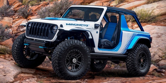 Le Jeep Wrangler Magneto 2.0 dispose d'un moteur électrique de 625 ch.