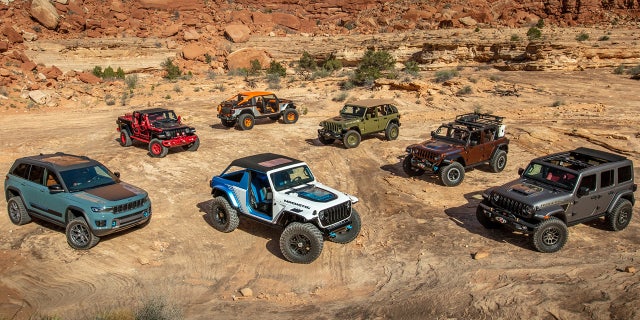 Jeep apporte sept concepts et coutumes au Easter Jeep Safari 2022 à Moab, dans l'Utah.