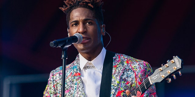 Jon Batiste performs during the Global Citizen festival on Sept. 25, 2021 in New York. Batiste received 11 Grammy Award nominations, including ones for album of the year, record of the year, and best R&amp;B album. 