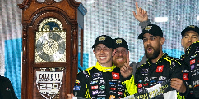 Brandon Jones won the NASCAR Xfinity Series Call 811 Before You Dig 250 at Martinsville Speedway.