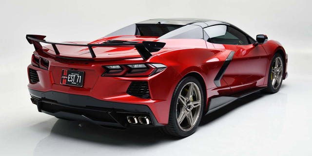 Stanley's 2022 Corvette is equipped with the sigh wing option.