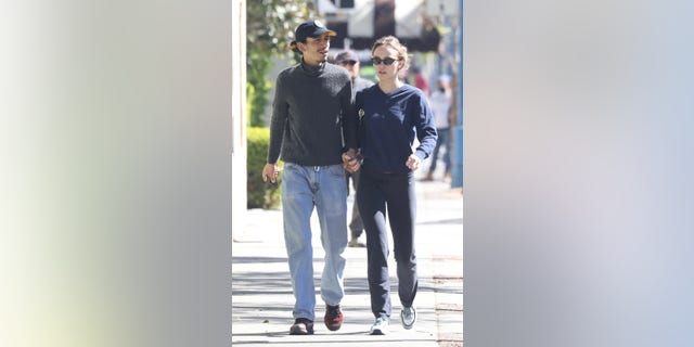 Lily-Rose and French rapper Yassine Stein photographed together. The two are currently an item.