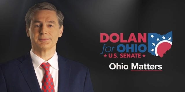 Ohio state Sen. Matt Dolan speaks to camera in his latest campaign commercial as he runs for the GOP U.S. Senate nomination in Ohio. 