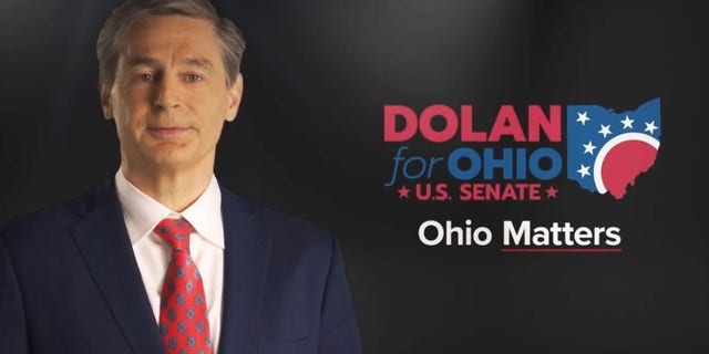 Ohio state Sen. Matt Dolan speaks to camera in his latest campaign commercial as he runs for the GOP U.S. Senate nomination in Ohio.