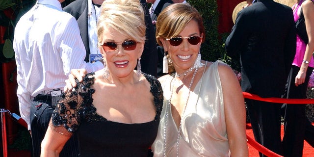 Joan Rivers and Melissa Rivers at the 58th Annual Primetime Emmy Awards.