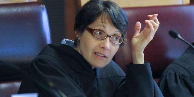 Judge Jenny Rivera listens to oral arguments at the Court of Appeals on June 1, 2016, in Albany, New York.