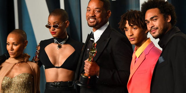 The Smith family at the 2022 Oscars.