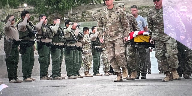 Texas Army National Guard Specialist Bishop E. Evans' body was recovered near Eagle Pass, Texas, Monday.Â