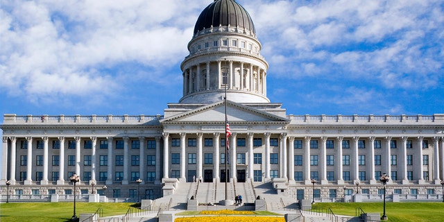 The Utah State Capitol building in Salt Lake City. 