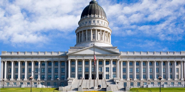 The Utah State Capitol building in Salt Lake City. 