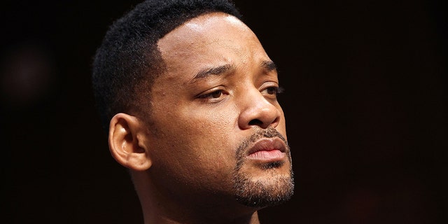 Actor Will Smith listens to testimony at the "The Next Ten Years In The Fight Against Human Trafficking: Attacking The Problem With The Right Tools" Committee Hearing at the Hart Senate Office Building on July 17, 2012 in Washington, D.C.