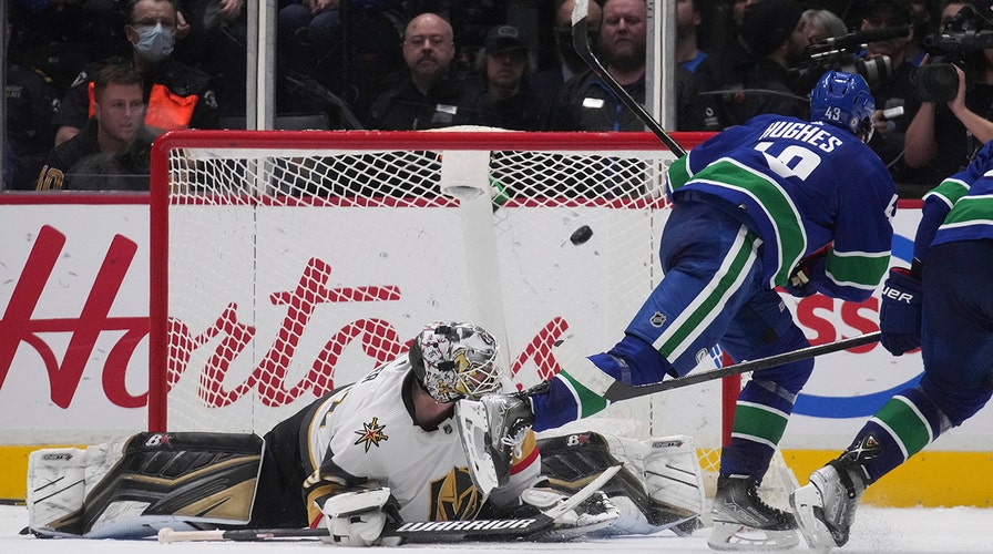 Hughes scores 51 seconds into OT as Canucks down Golden Knights for 4th win  in a row