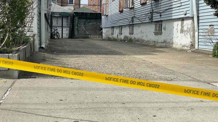 Photo shows scene outside Queens murder suspect David Bonola's home. (Fox News Digital)