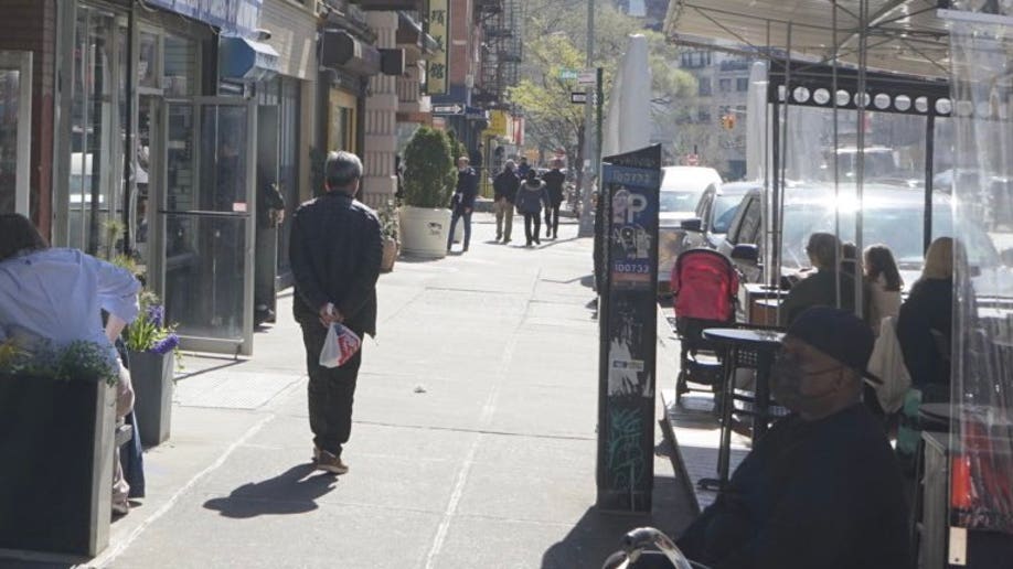 In this image obtained by Fox News, Frank James is spotted on Manhattan's Lower East Side Wednesday, April 13.