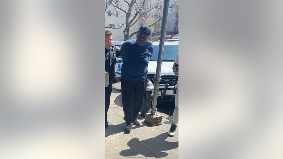 Photograph provided to Fox News Digital by a law enforcement source shows Brooklyn subway shooting suspect Frank James being arrested in Manhattan, N.Y. on Wednesday, April 13.