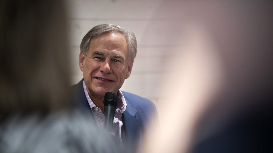 Greg Abbott, governor of Texas, speaks during a Get Out The Vote campaign event in Beaumont, Texas, U.S., on Thursday, Feb. 17, 2022. Abbott has a 10-point lead over Democrat Beto O'Rourke ahead of November's general election, according to a University of Texas and Texas Politics Project poll released Monday