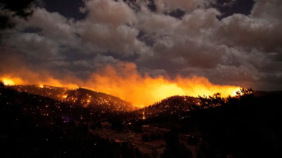 New Mexico's McBride Fire burns