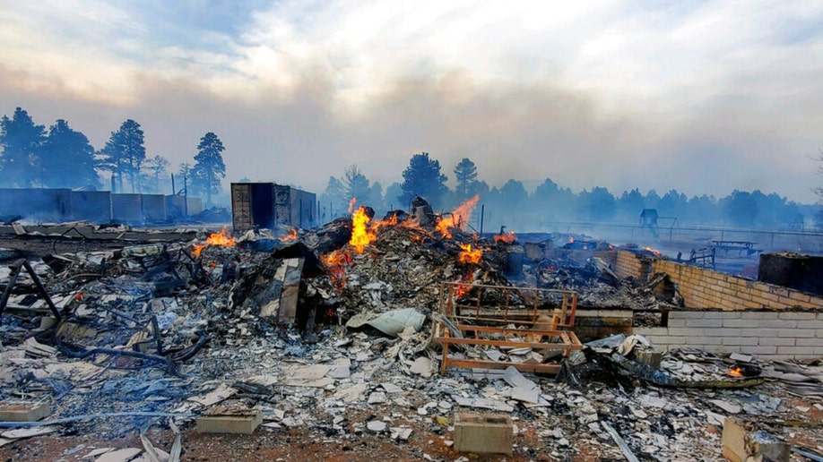 A home destroyed by the Tunnel Fire outside Flagstaff