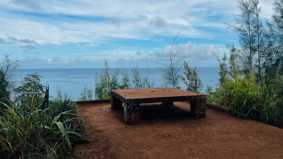 View from pillbox bunker in Oahu, HI