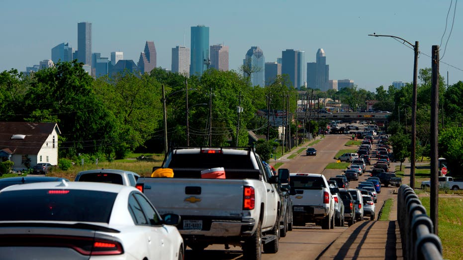 Traffic jam in Houston, Texas