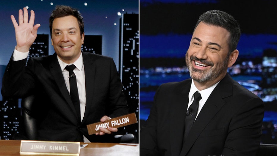 Jimmy Kimmel, Jimmy Fallon trade hosting gigs in late-night April Fools’ joke