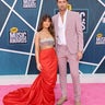 Maren Morris and Ryan Hurd attend the 2022 CMT Music Awards.
