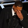 Will Smith accepts the award for Best Actor in a Leading Role for "King Richard" onstage during the 94th Oscars at the Dolby Theatre in Hollywood, California.