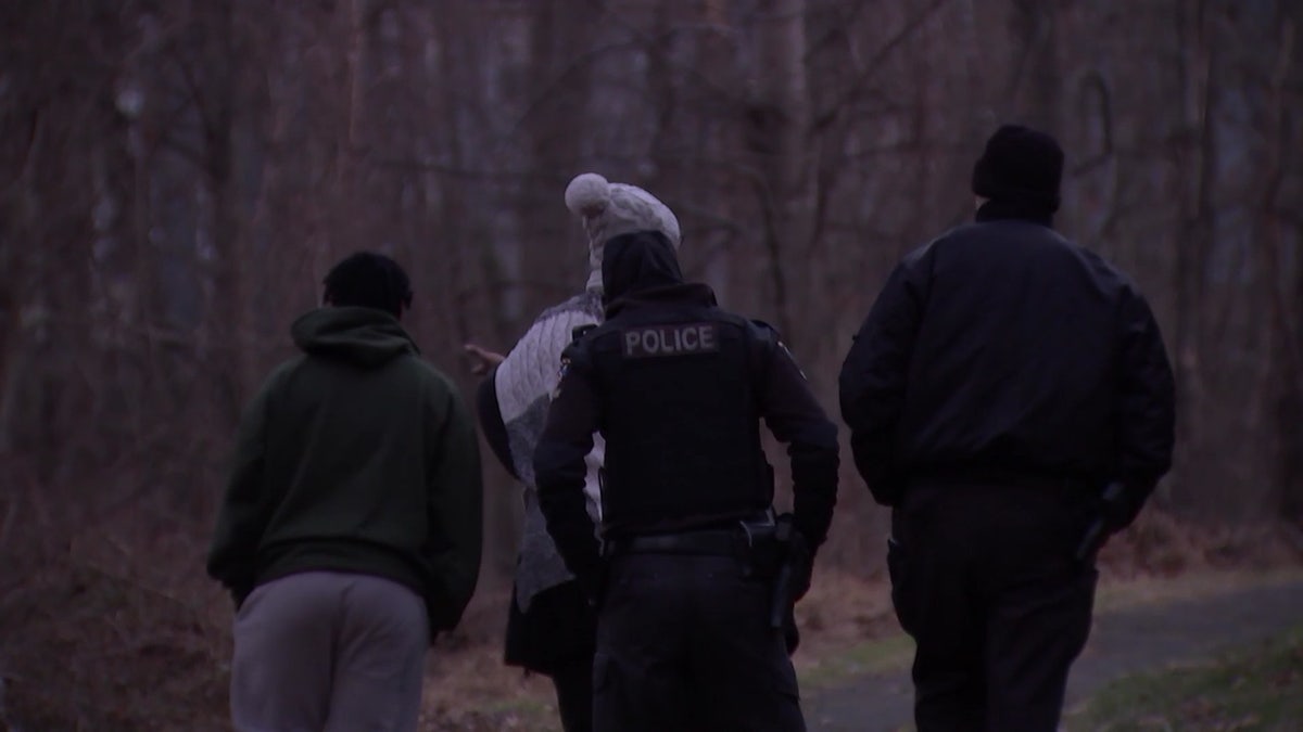 Montgomery County police at scene where Jai'lyn Jones' body was found in wooded area