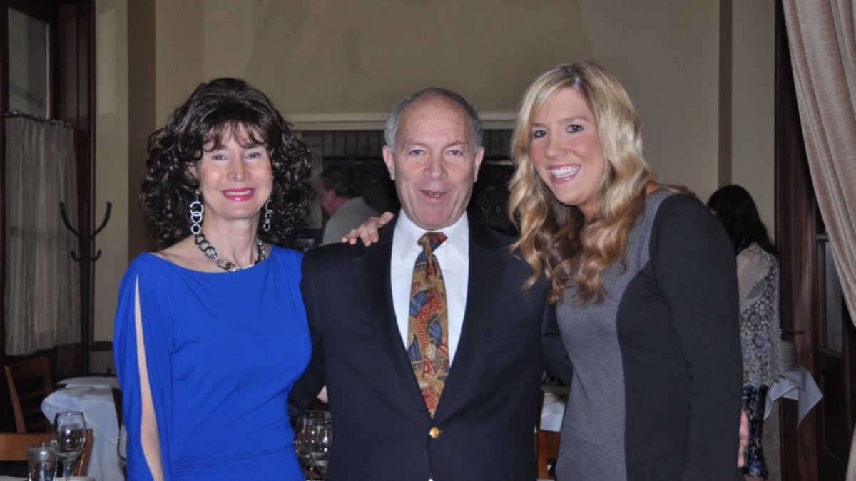 Harley Feldman (center) and his daughter, Allison (right)